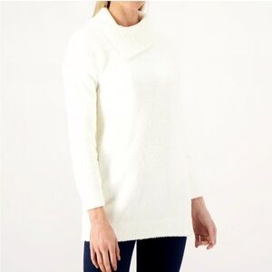 Barefoot Dreams Cozychic Cowl Neck Tunic Sweater